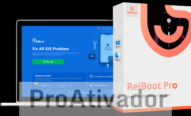 Tenorshare ReiBoot Crack Pro 9.4.3 Baixar PT-BR